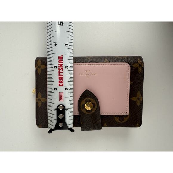 Louis Vuitton LV Monogram Pink Leather Zippy Compact Wallet - Picture 10 of 11